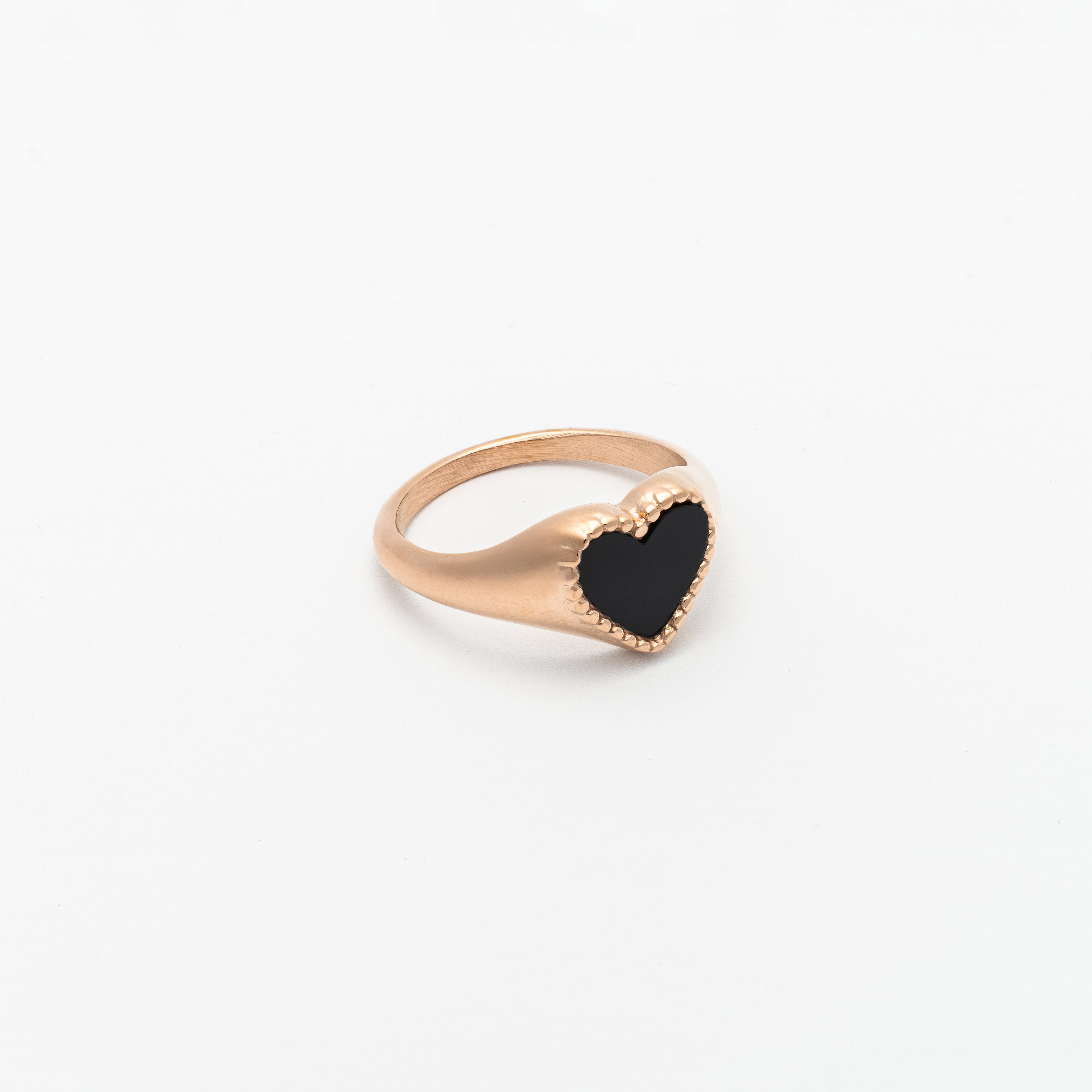 Heart Signet - rose gold