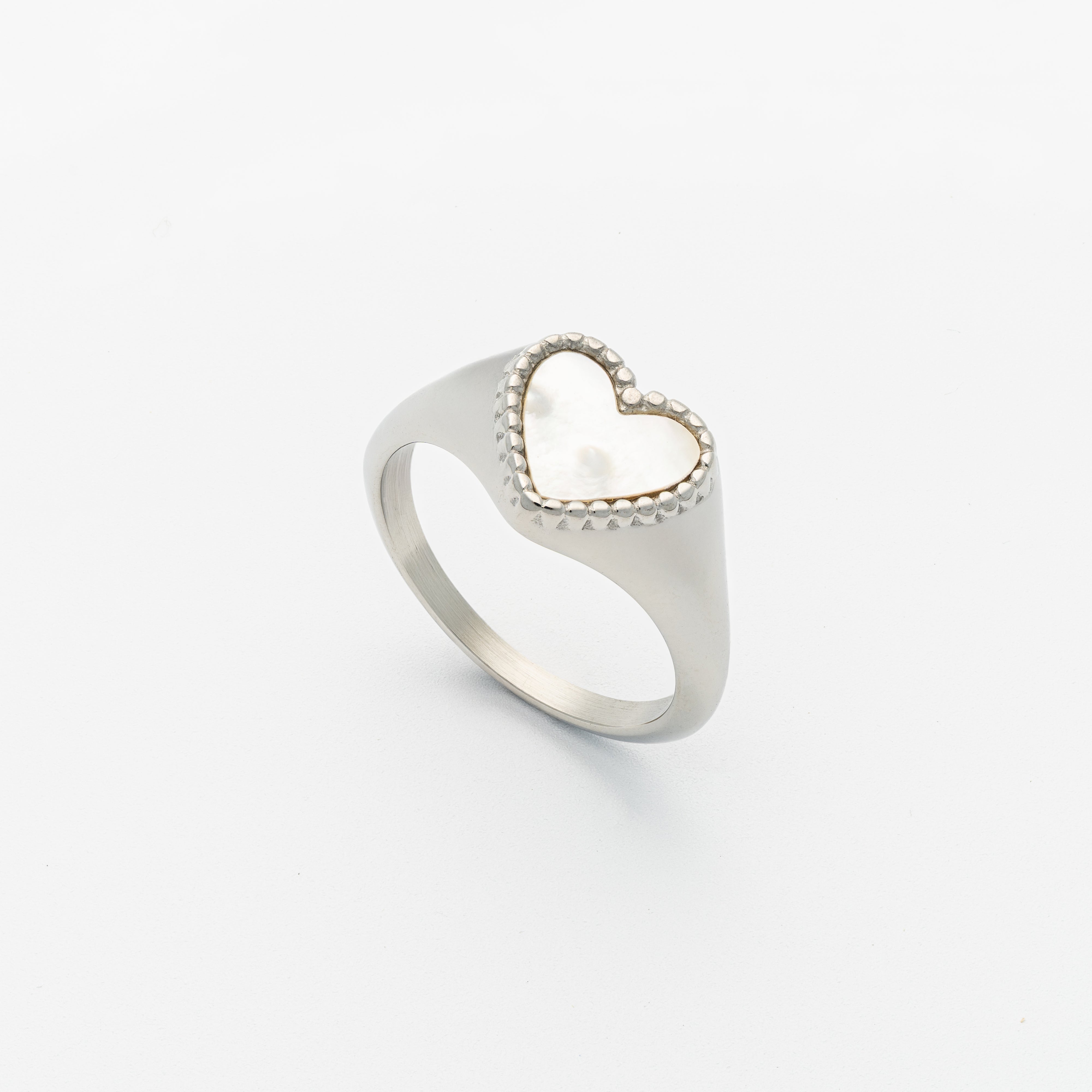 Bella heart - (Full Silver Set Drop)