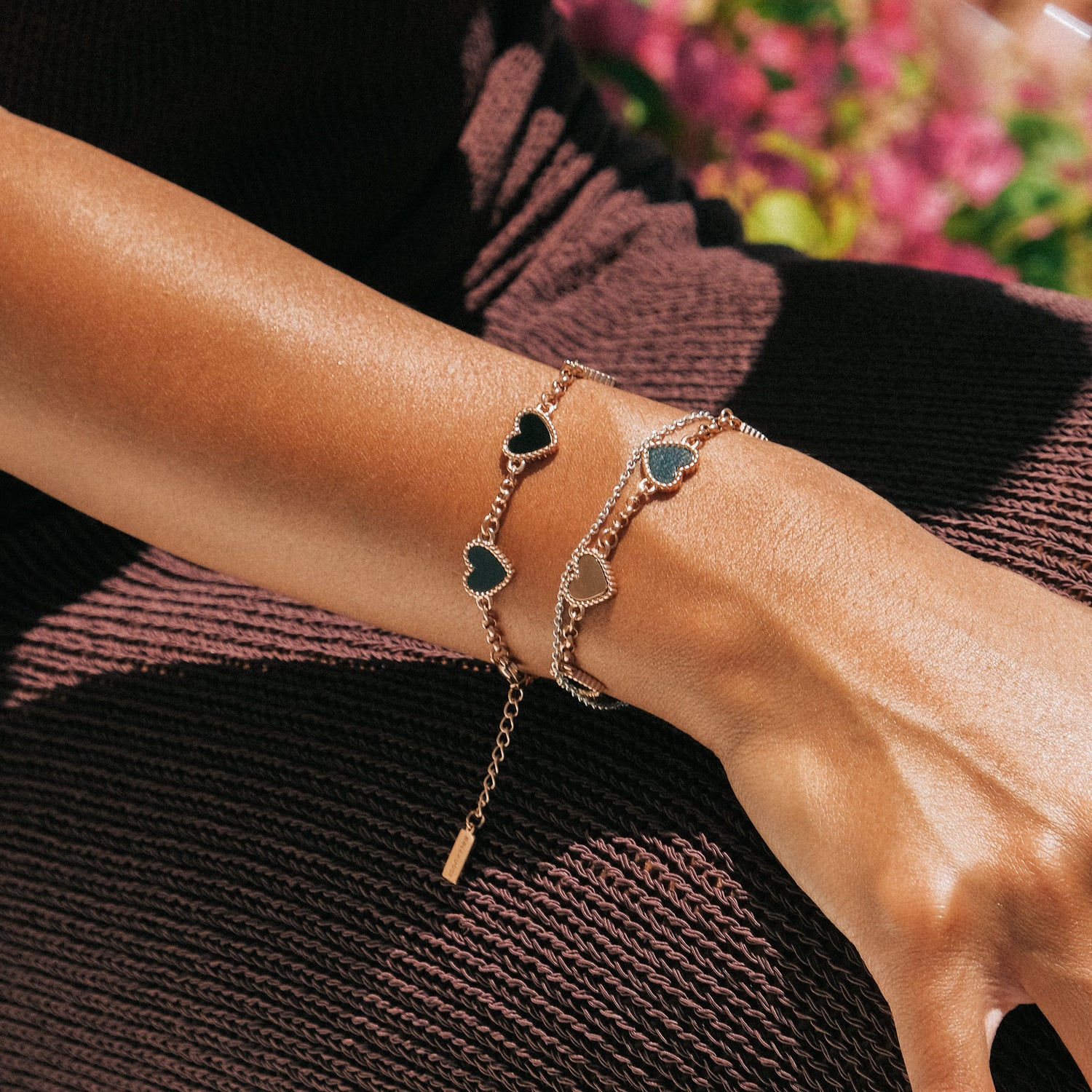 5 motif heart - rose gold