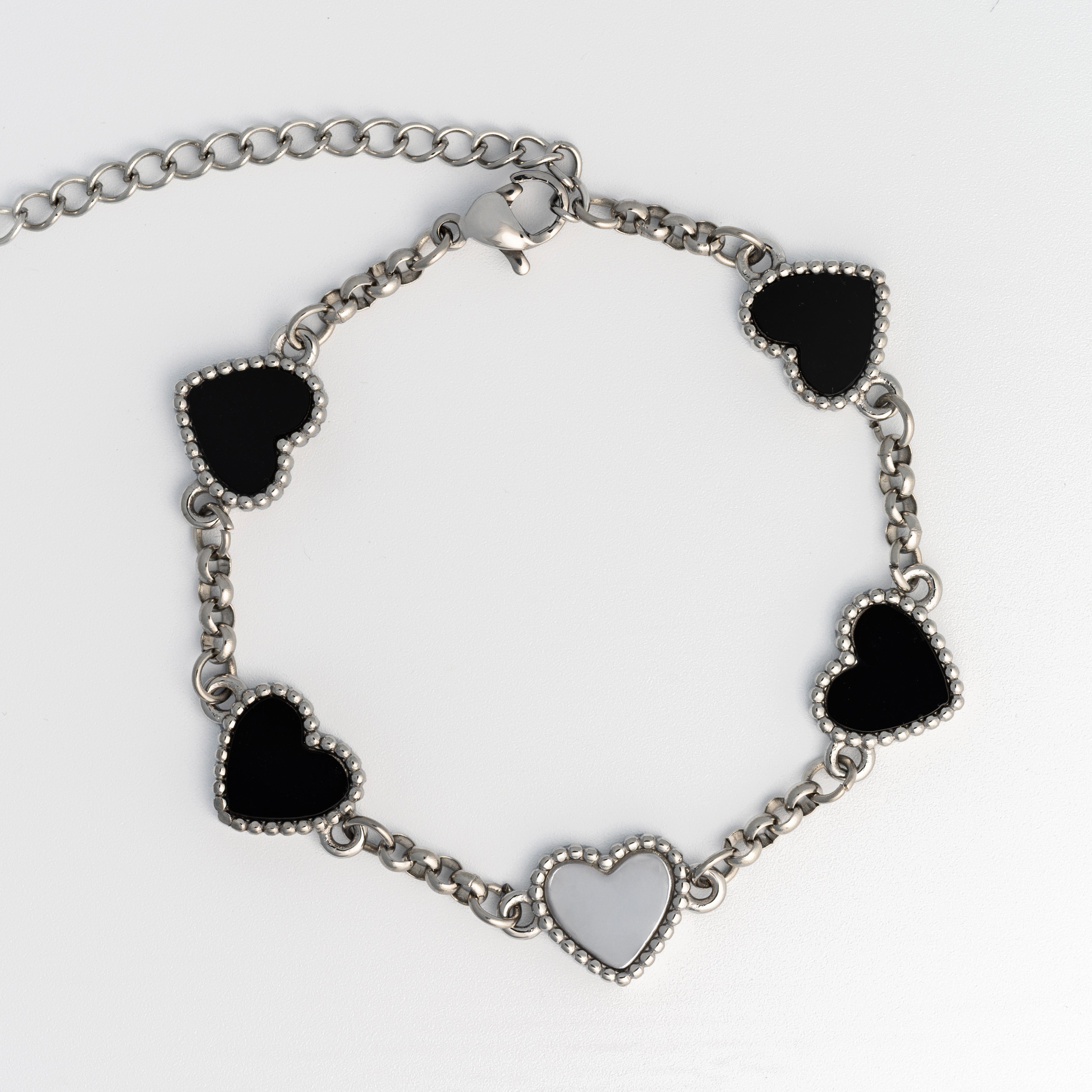 Bella heart - (Full Silver Set Drop)