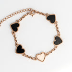 5 motif heart - rose gold