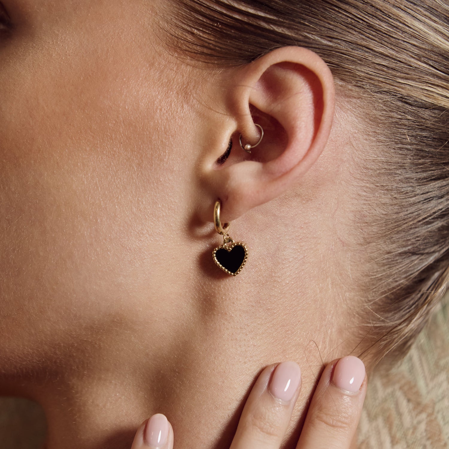 Heart Motif Earrings