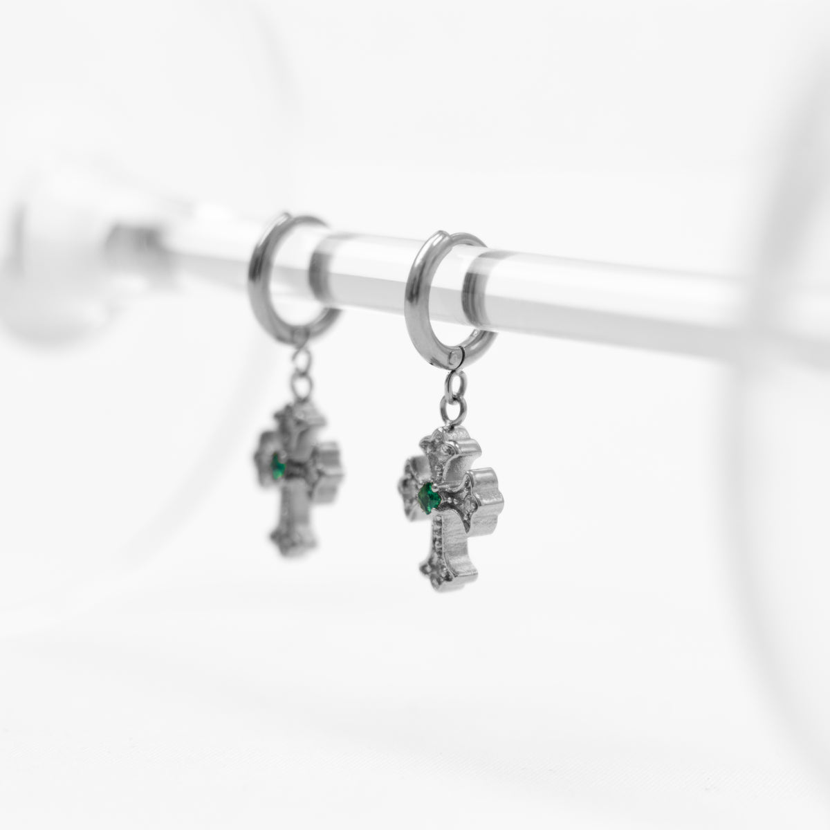 Faith earrings - emerald
