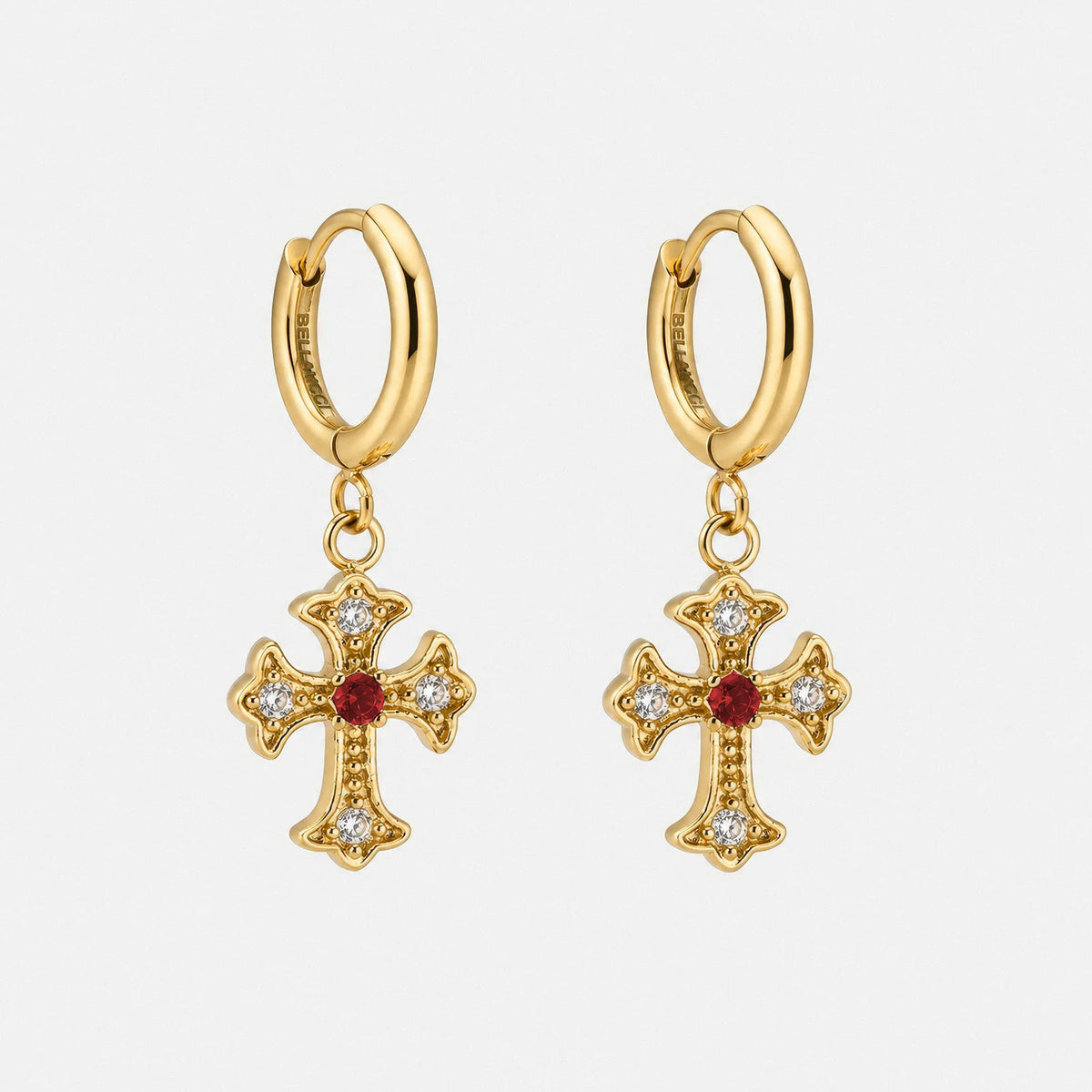 Faith earrings - ruby