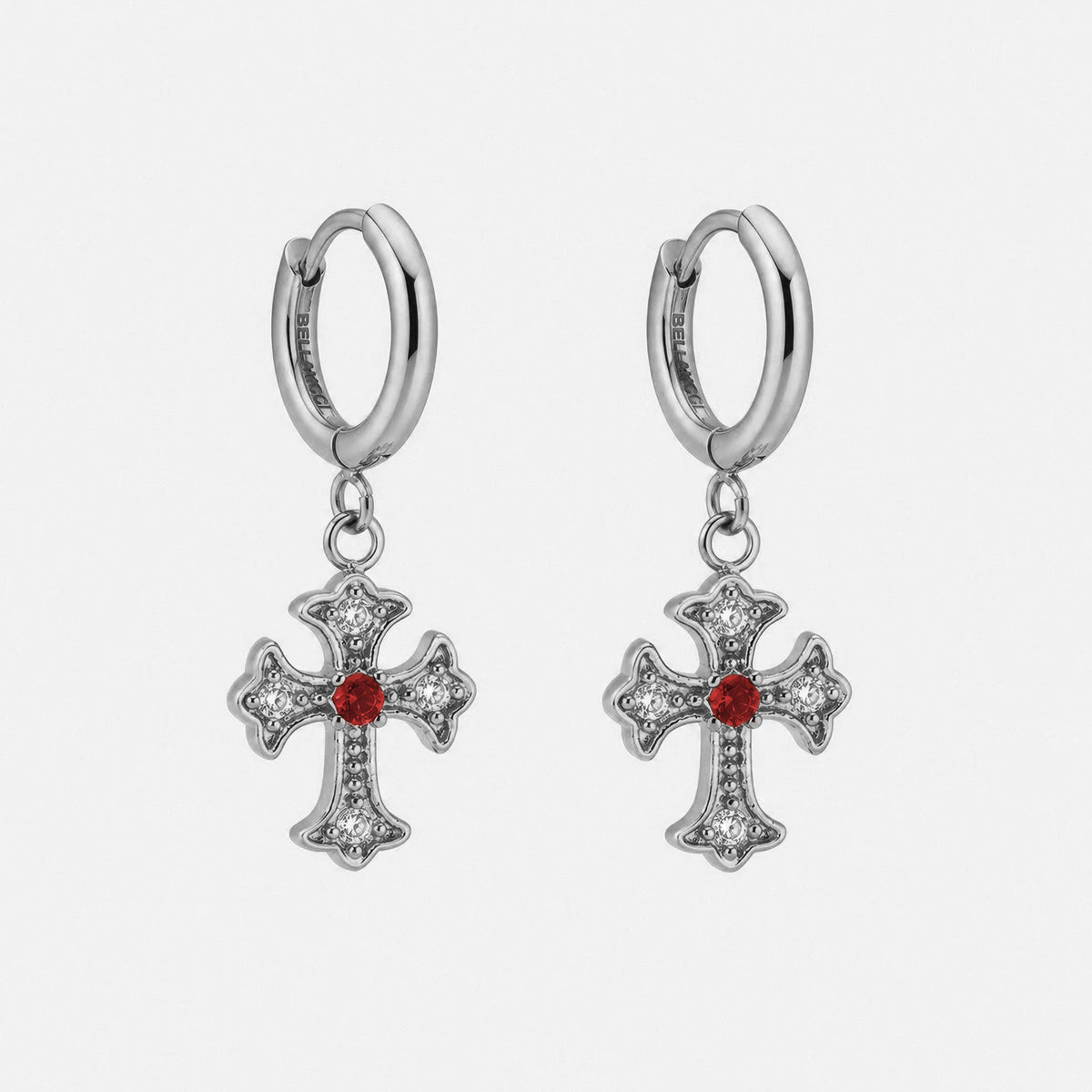 Faith earrings - ruby