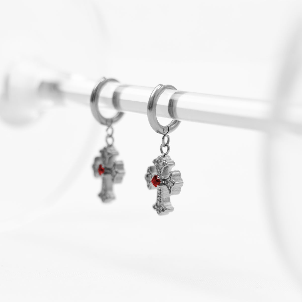 Faith earrings - ruby