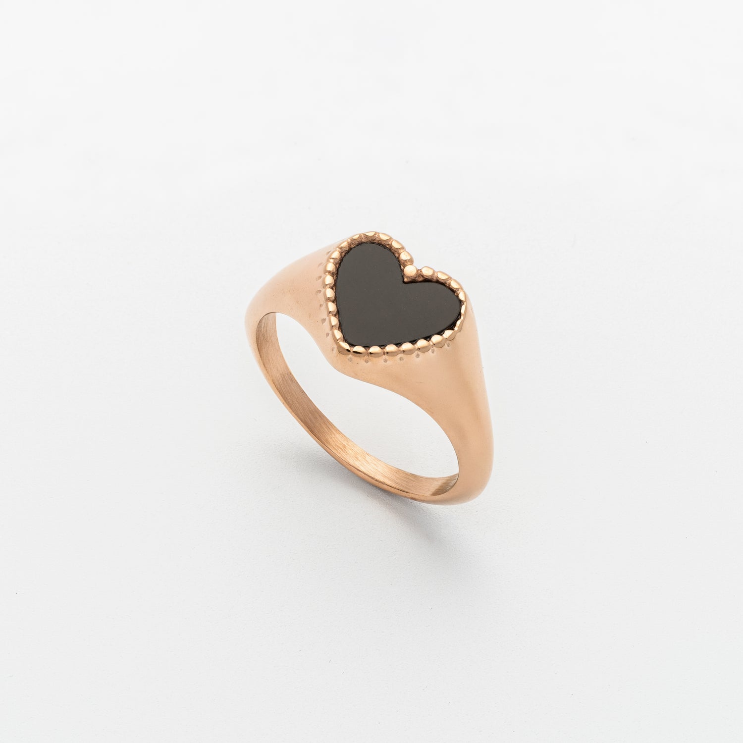 Heart Signet - rose gold