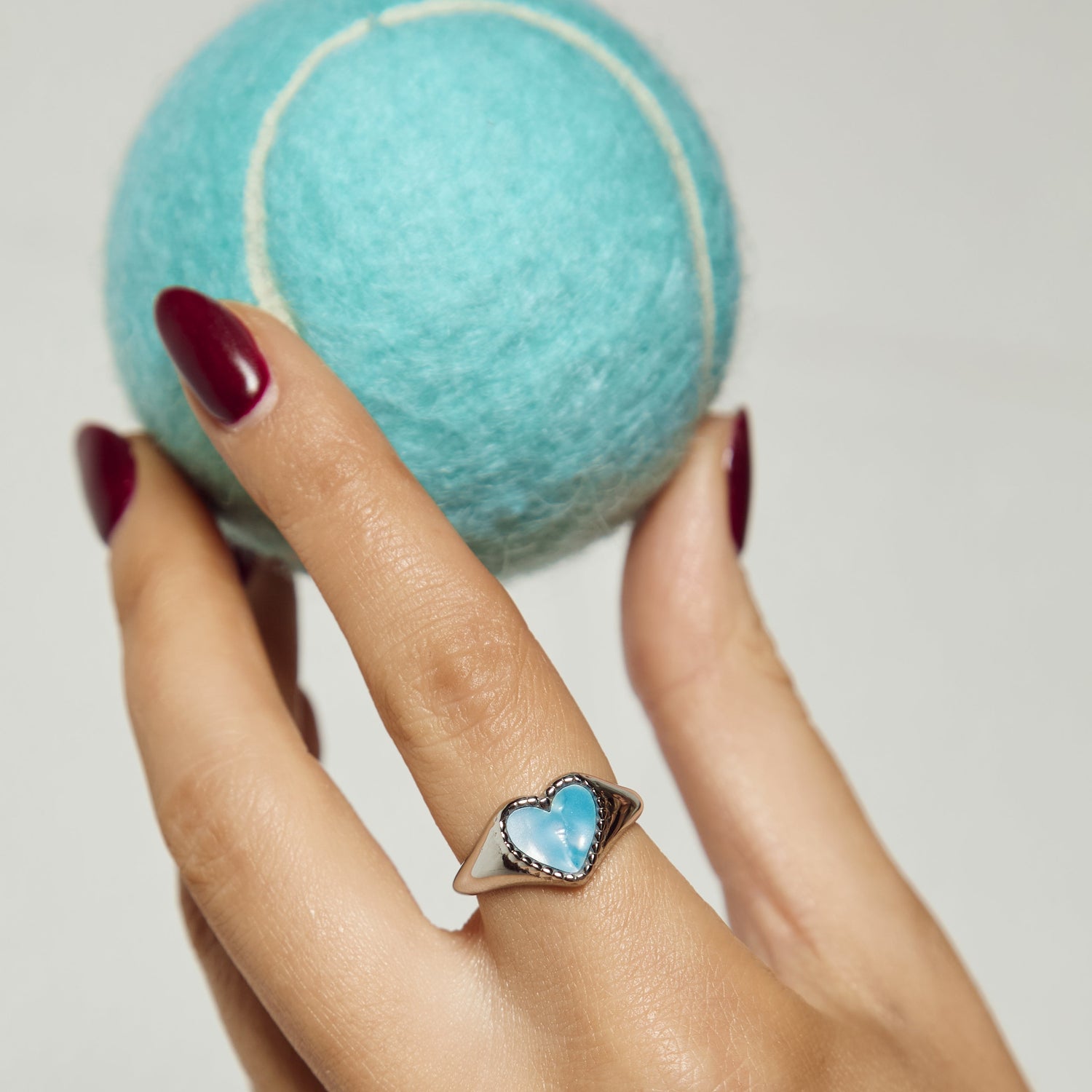 Heart Signet - Blue Marble