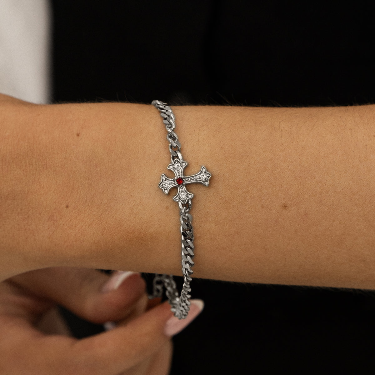Faith bracelet - ruby