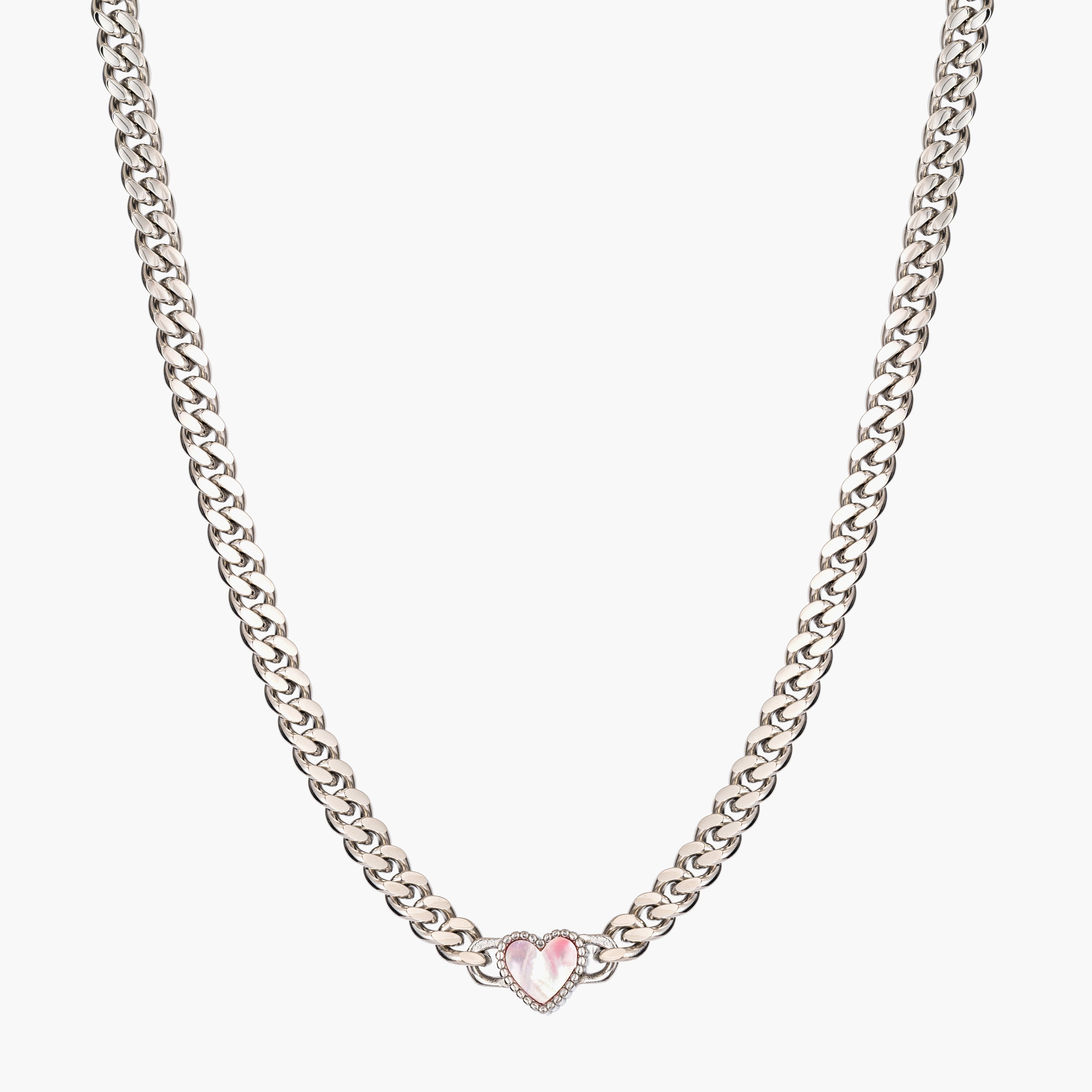 Bella heart - (Full Silver Set Drop)