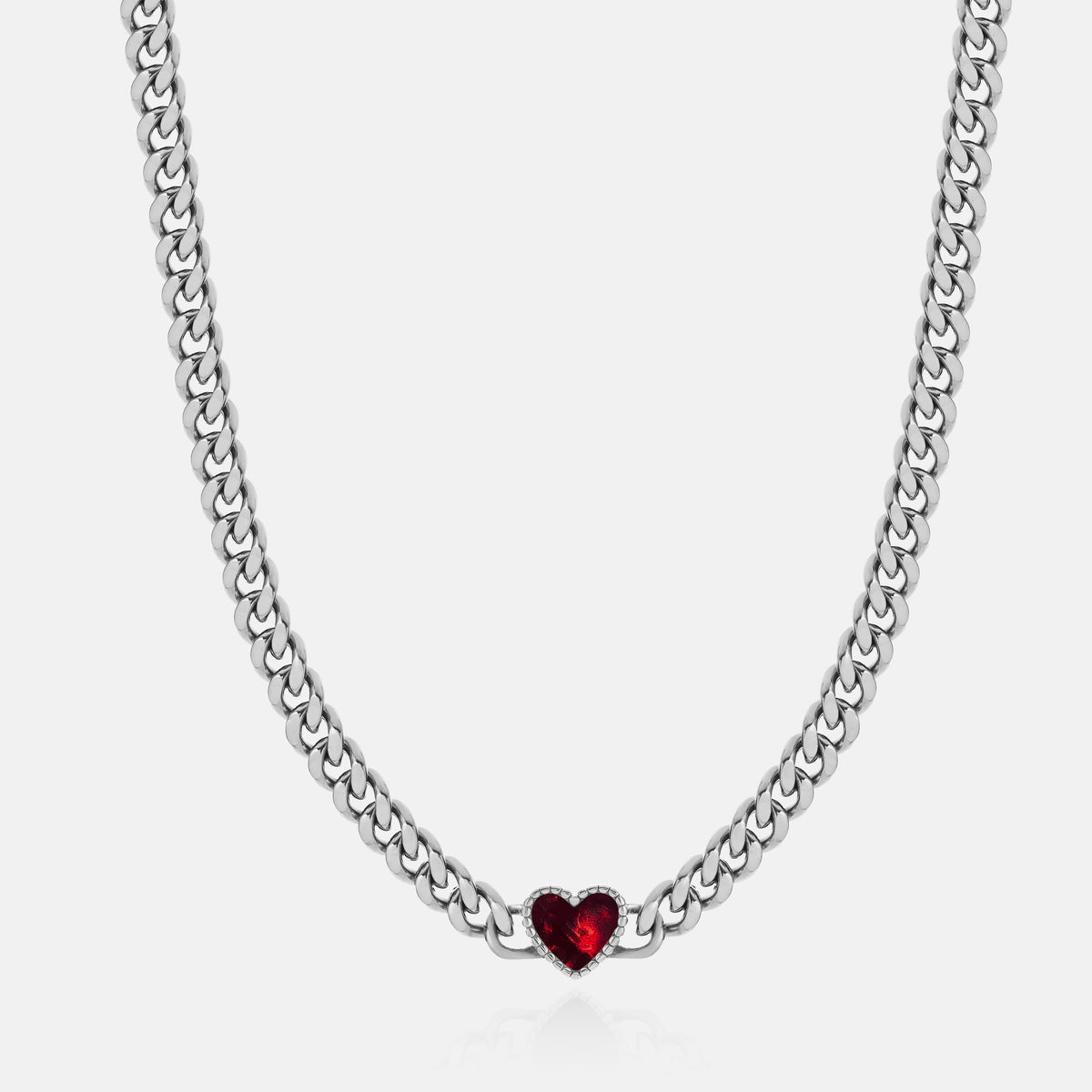 Heart - marbled ruby